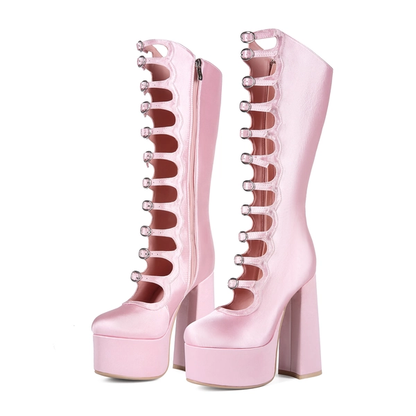 Y2K Lolita Chunky Platform Knee High