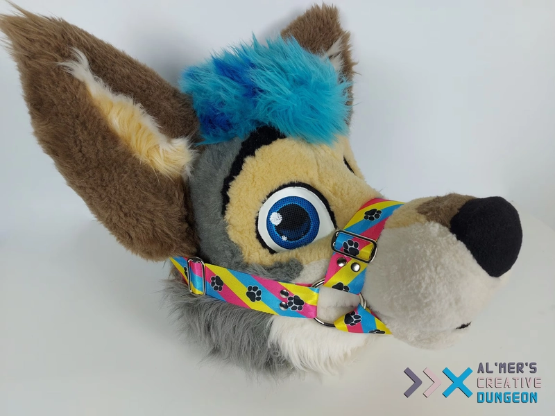 Pawprinted Pride muzzle harness