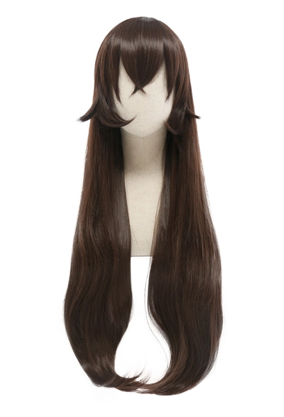 Genshin Impact Amber Long Brown Cosplay Wig