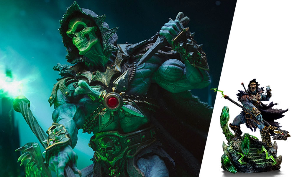 Skeletor Unleashed Deluxe 1:10 Art Scale Statue by Iron Studios