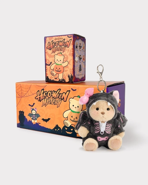 Getahug Hug-o'-Ween Series Mini Bear Blind Box | Halloween Limited Edition 5.9 Inches Plush Pendant Keychains Bag Charm Gifts