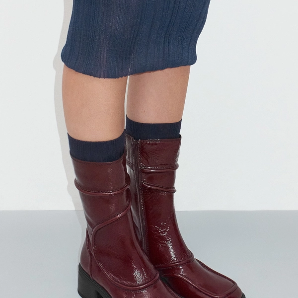 Malene Burgundy Ankle Boots | Miista Europe | Made in Portugal