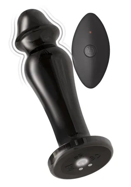 Ass-Sation Remote Vibrating Metal Anal Lover - Silver | Lion's Den Online Sex Toy Store