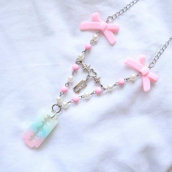 Menhera Double Pendant Necklace