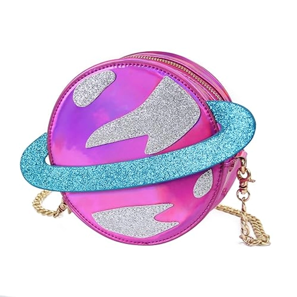 LUI SUI Girls Circular Planet Crossbody Purse Bags Women Phone Shoulder Bags Cellphone Wallet Purse