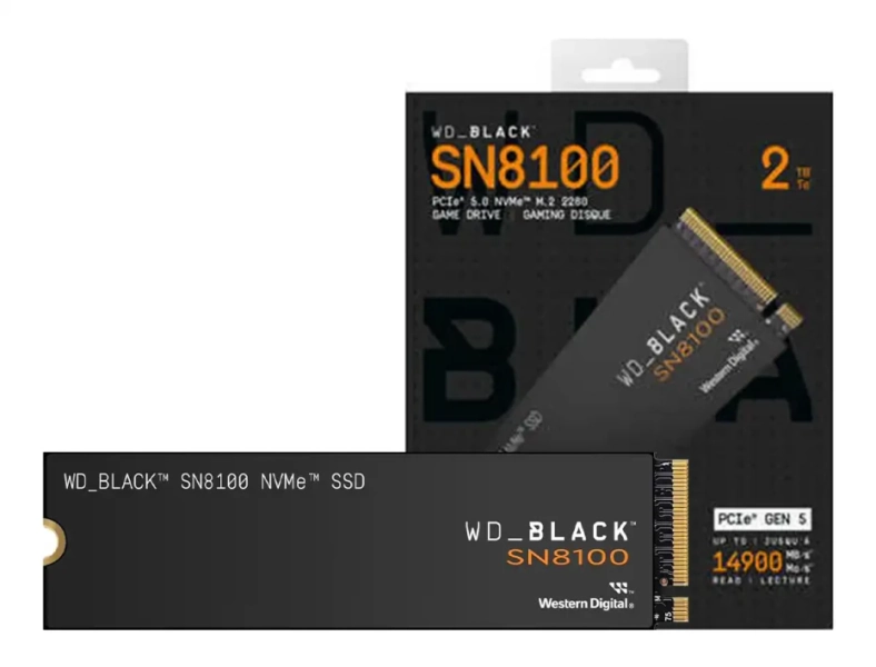 WD_BLACK SN8100 2 TB NVMe Gen5 SSD – 14,900 MB/s