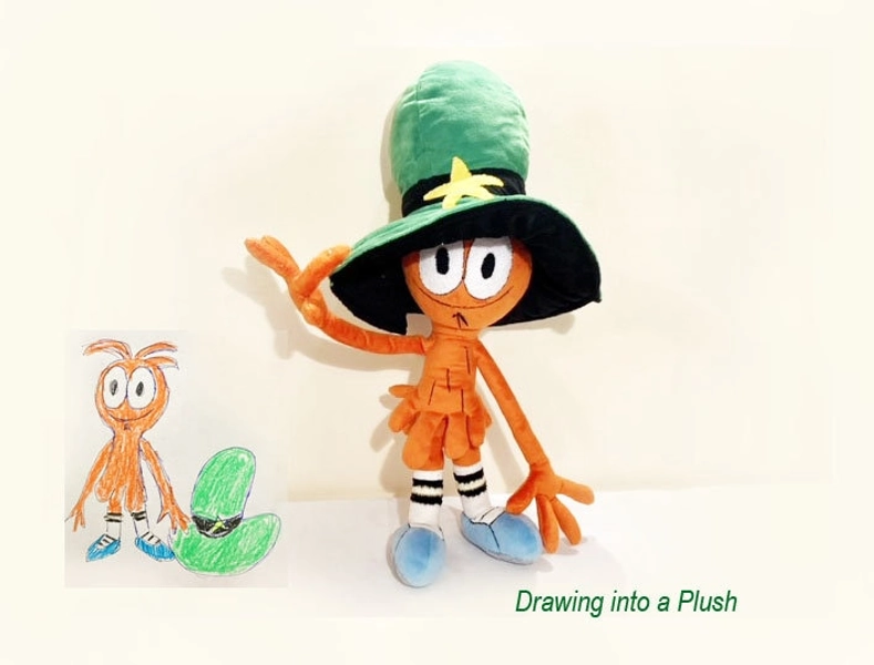 Сustom plush Just like Wander from Wander Over Yonder minky inspired funmade unofficial, made to order from the drawing. Not for Xmas