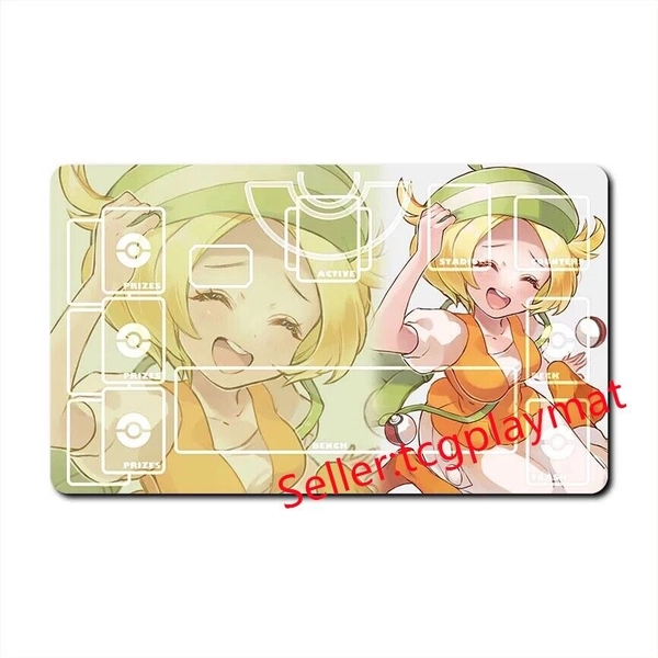 Bianca Pokemon Playmat TCG Card Game Play Mat Gaming Desk Mat Mouse Pad _o191