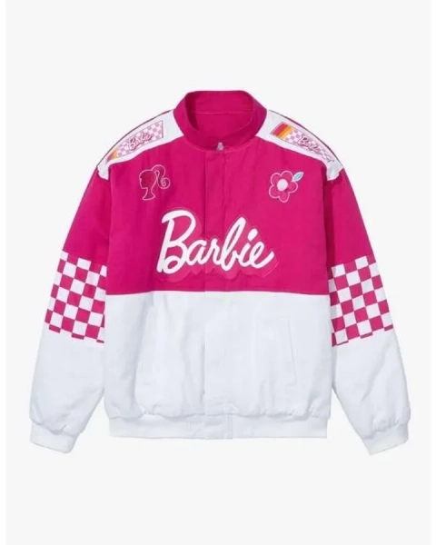 Barbie Racer Satin Varsity Jacket - William Jacket