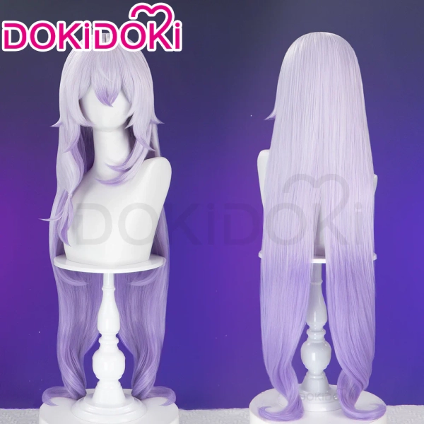 【Ready For Ship】DokiDoki Game Honkai: Star Rail Cosplay Black Swan Wig Long White Purple Hair