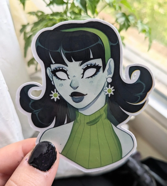 Banshee Ghoul Inspired Glossy Vinyl Sticker