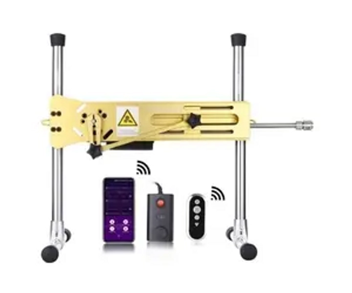 Pro 1 Premium Seksmachine 2.0 Smart App met dildo en afstandsbediening Goud