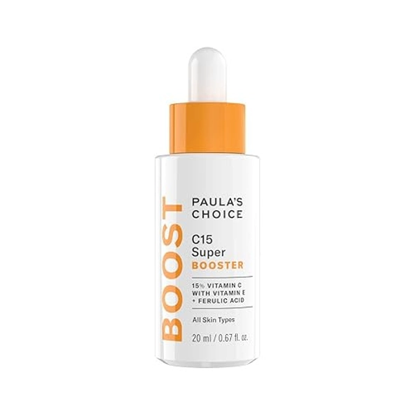 Paula’s Choice C15 Super BOOSTER - Vitamin C Brightening Serum for Face - Anti Aging & Fades Brown Spots - with Vitamin E & Ferulic Acid - All Skin Types - 20 ml