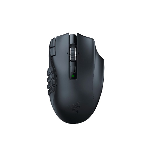 Razer Naga V2 HyperSpeed - Souris Gaming sans Fil Ergonomique (19 Boutons Programmables, sans Fil HyperSpeed (2,4 GHz), Jusqu'à 250 Heures d'Autonomie, Capteur Optique Focus Pro 30K) Noir