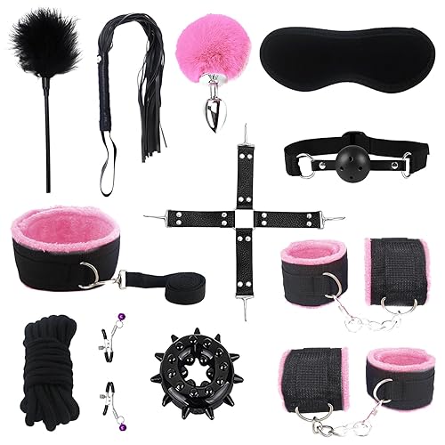 BDSM Sex Bondage Restraints Kit Toys Sex Things Accessories for Adults Couples Kinky Sex Tie Downs for Women Bed Straps Restraints Sex for Under King Mattress Queen Size Bed Adult Play Sweater