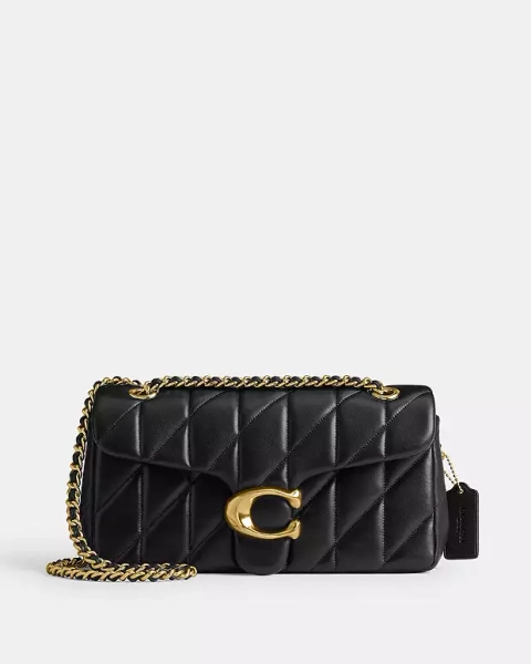 ﾌﾞﾗｽ/ﾌﾞﾗｯｸ タビー ショルダー バッグ 26・キルティング