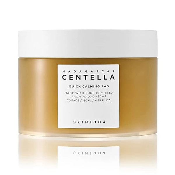 SKIN1004 Madagascar Centella Quick Calming Pad 70ea, 130 ml, efectos calmantes rápidos para pieles sensibles