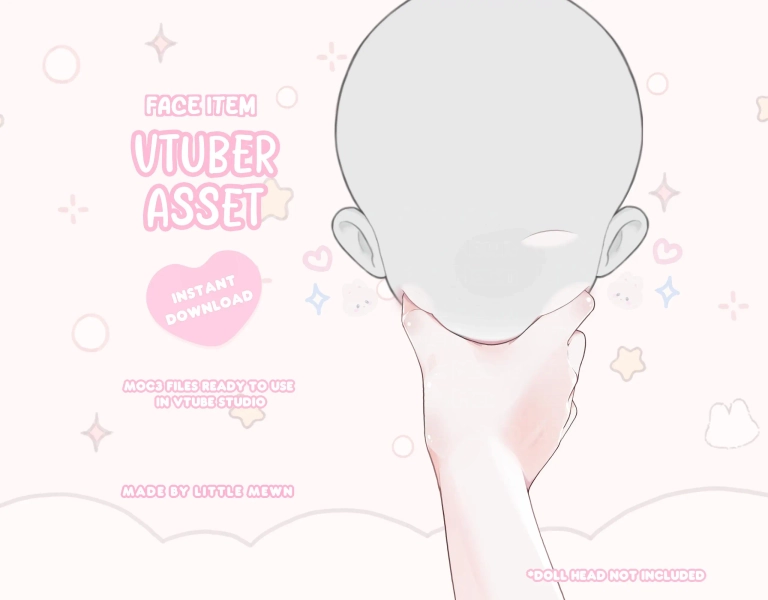 VTuber Asset | Cute Face Squish | Vtube Studio