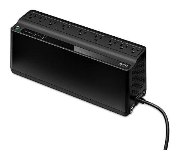 APC UPS Battery Backup and Surge Protector, 850VA Backup Battery Power Supply, BE850G2 Back-UPS with (2) USB Charger Ports - 850VA - UPS Plus USB Charger