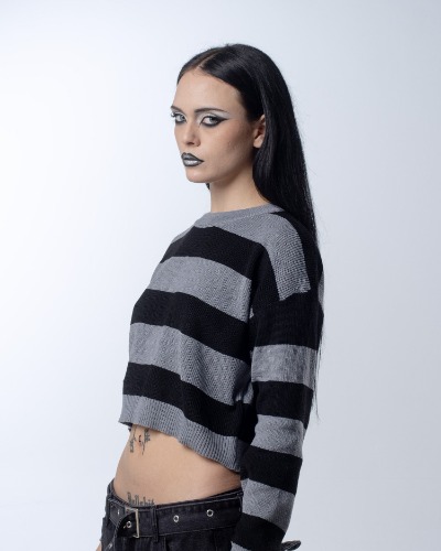 Duo Knitted Sweater - M