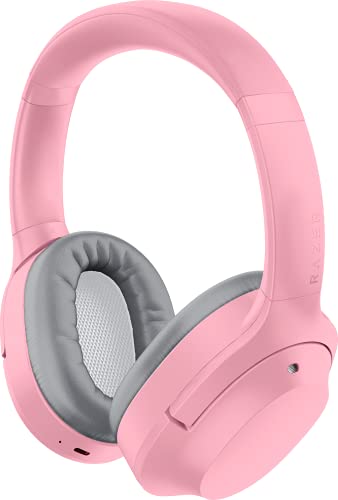 Razer Opus X - Wireless Low Latency Headset with ANC Technology (Active noise cancellation, Custom-tuned 40 mm drivers, Built-in microphones, Battery life up to 40 hours) Quartz Pink - Opus X - Quartz Pink