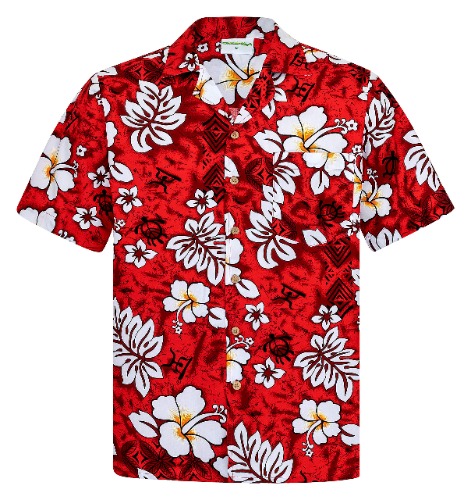Hawaiian Shirt, but red