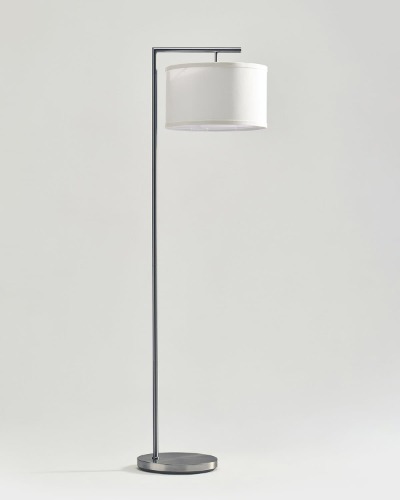 Montage Modern Floor Lamp - Satin Nickel