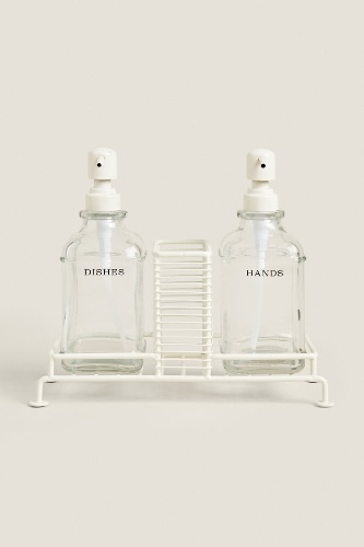 DOUBLE DISPENSER WITH STAND - Cream | ZARA Germany