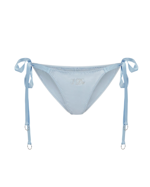 I Do Tie Side Brief in Baby Blue/Silver | By Agent Provocateur All Lingerie