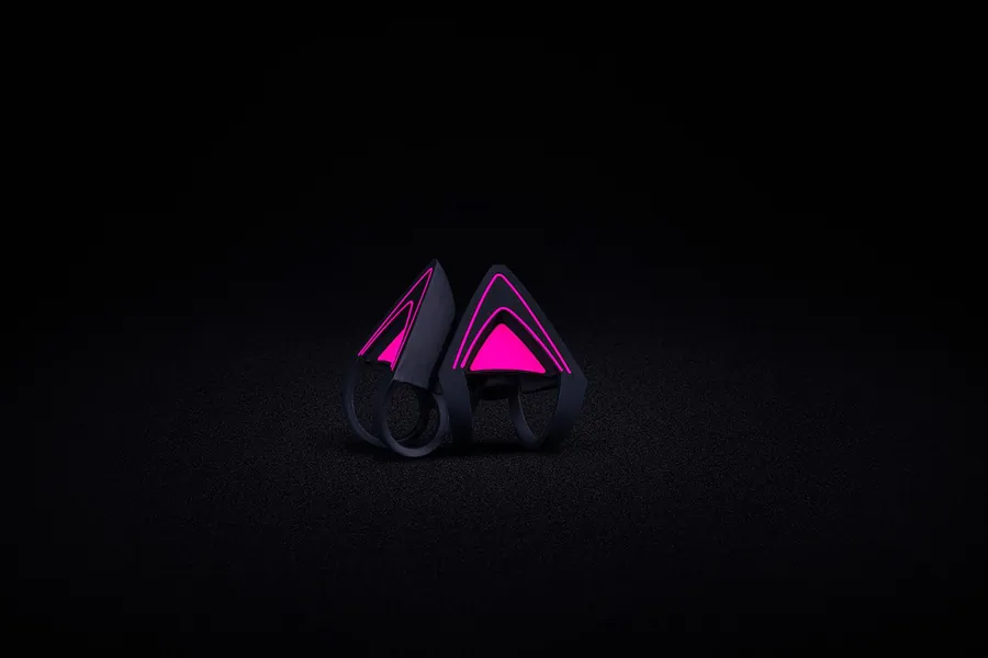 Kitty Ears for Razer Kraken - Neon Purple