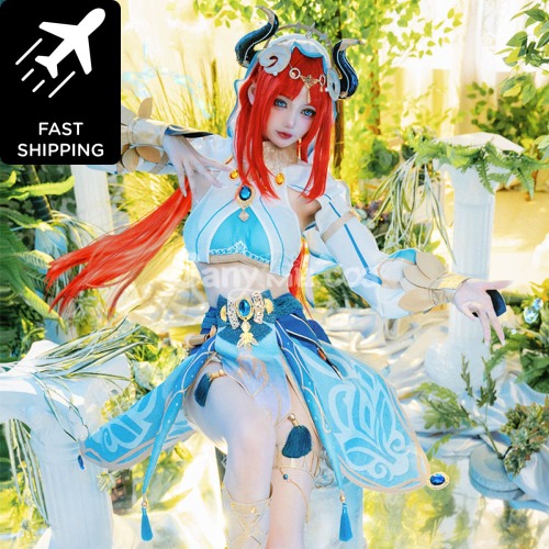【48H To Ship】Game Genshin Impact Nilou Sumeru Hydro Classical Indian Style Sexy Cosplay Costume - S