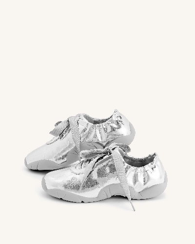 Flavia Ballerina Sneakers - Silver | 6.5 | US