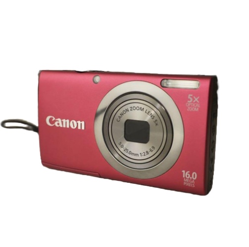 Canon PowerShot A2300 HD 16MP 5X Zoom Lens Digital Camera Red