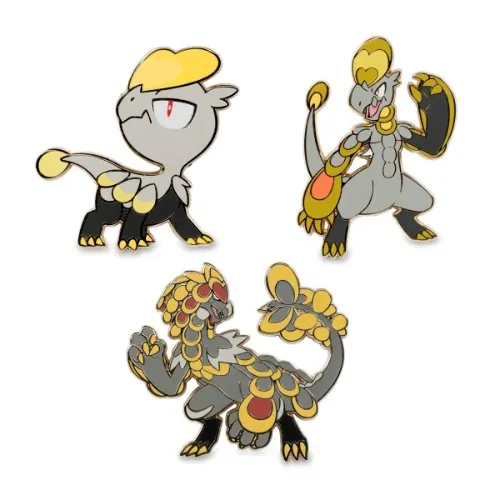 Jangmo-o Hakamo-O Kommo-O pins