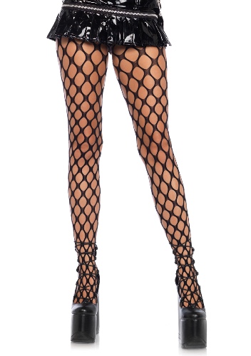 Ivy Pothole Net Tights | Black / One Size