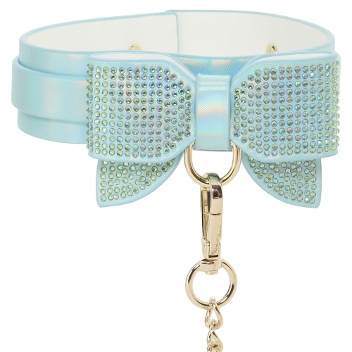 Ouch! Paris Collection Collar & Leash in Blue | Regular