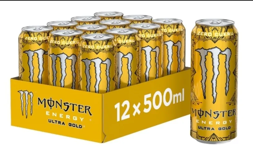Monster Ultra Gold energy drink 12x500ml