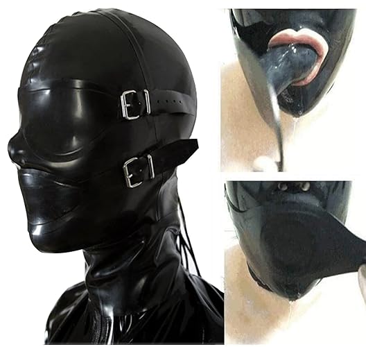 Bondage latex hood