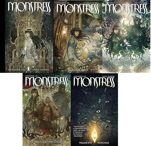 Marjorie Liu ''Monstress Series'' 5 book collection 