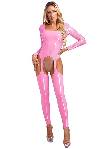Pink PVC Catsuit