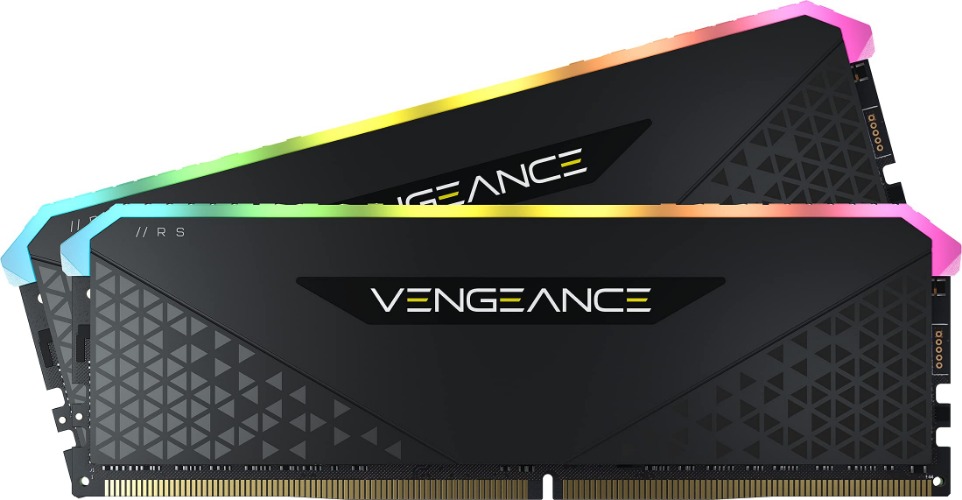 Corsair Vengeance RGB RS 64GB (2x32GB) DDR4 3600MHz C18 18-22-22-42 Black Heatspreader Desktop Gaming Memory - 2 x 32GB $210.15