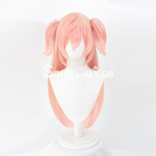 Game Genshin Impact Yan Fei Pink Twintails Long Cosplay Wig