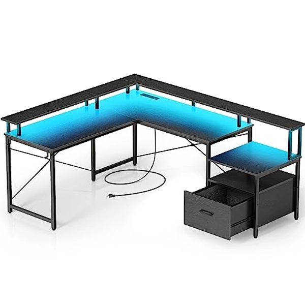 LED Computer Desk
