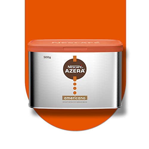 NESCAFE Azera Americano Instant Coffee 500 g Tin - Azera Americano 500 g - Americano - 500 g (Pack of 1)