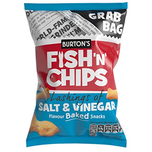 Burton's Fish 'n ' Chips Grab Bag 40g (Pack of 30)