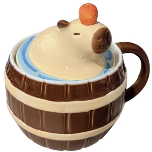 Yopcuvi Capybara Mug, Ceramic Cup Coffee, 15 Fl Oz, Best Gifts for Men & Women