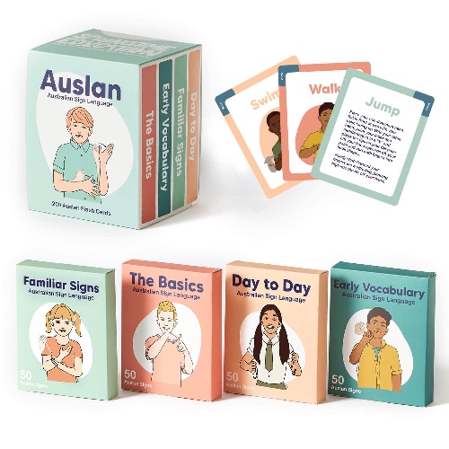 200 Auslan Flash Cards - Learn Australian Sign Language