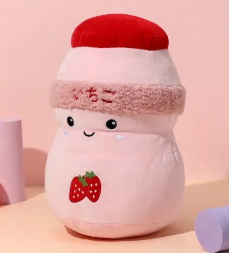 Miniso Strawberry Milk Shake Plushie