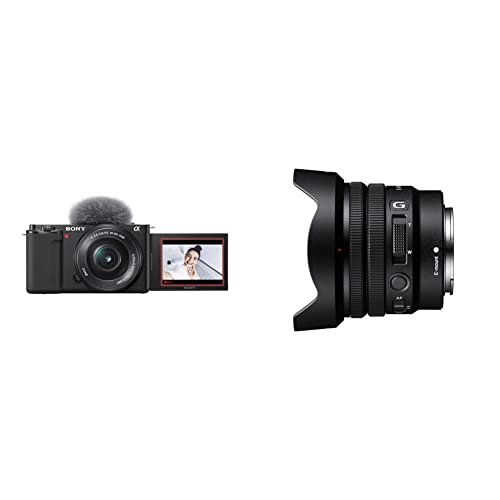 Sony Alpha ZV-E10 - Kit Vlog Camera ad Ottiche Intercambiabili + Obiettivo 16-50mm, APS-C + obiettivo SELP1020G - Sony Alpha ZVE10 Kit - + SELP1020G