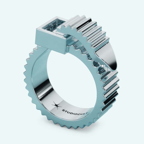 Zip Tie Ring - Silver / 12